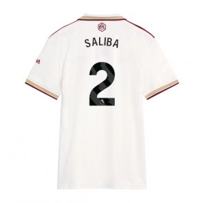 Arsenal William Saliba #2 Tredjetrøje Dame 2025-26 Kortærmet